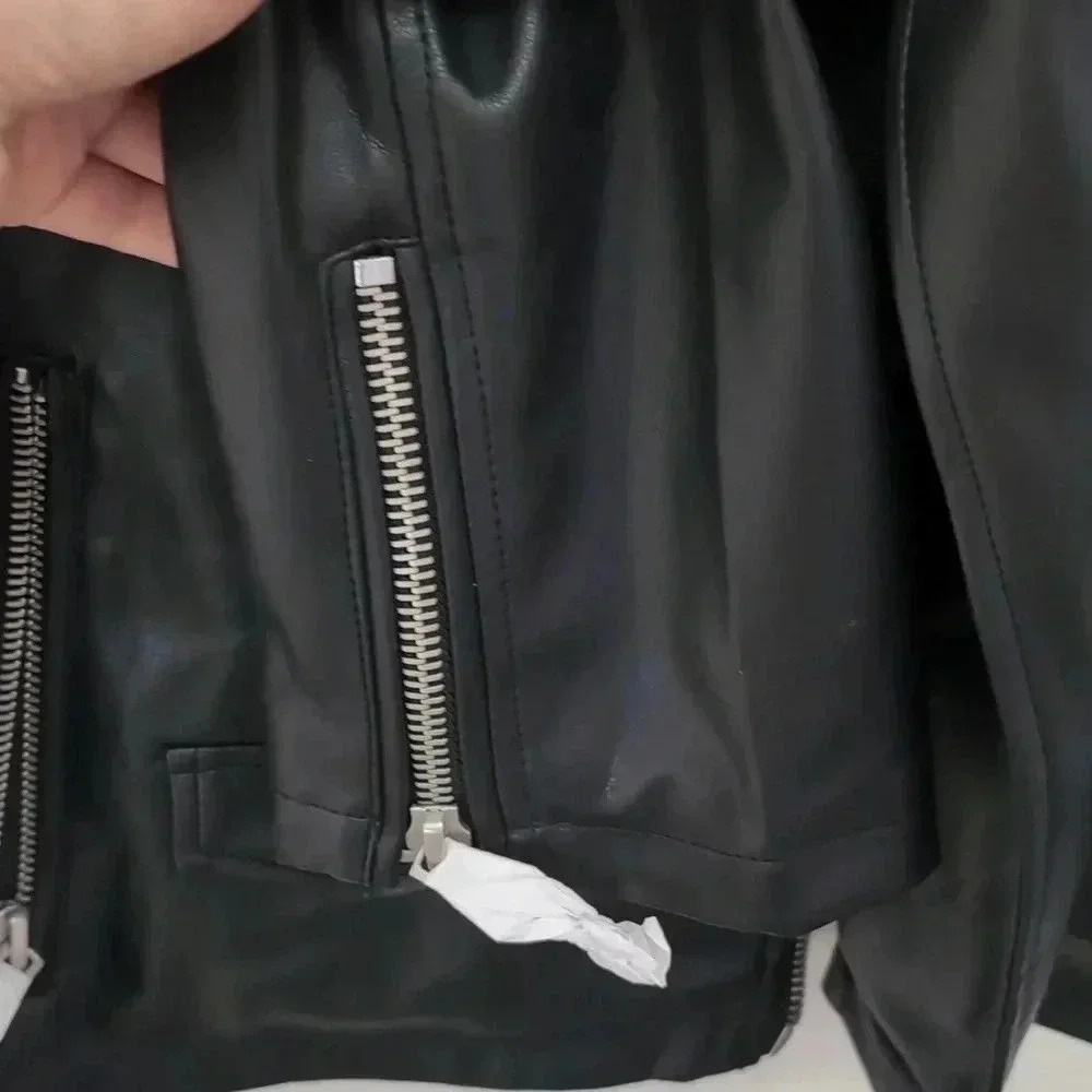 Scoop Women's Faux Leather Moto Jacket - Picture 7 of 11
